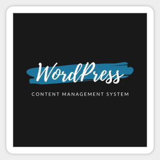 WordPress Content Management System Paint Smear Sticker